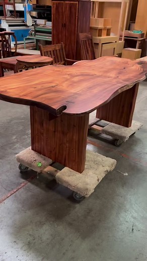 KOA SLAB TABLE by Martin & MacArthur craftsmen. | Martin & MacArthur