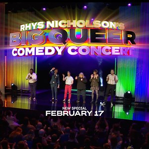1.4K views · 18 reactions | Rhys Nicholson and their fabulous friends invite you to the Big Queer Comedy Concert. Coming to Prime Video, Feb 17. : #RhysNicholsonBigQueerComedyConcert : #RhysNicholson #UrzilaCarlson #GeraldineHickey #CassieWorkman #JayWymarra | Prime Video | Facebook