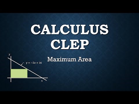 CLEP Calculus | Maximize Area