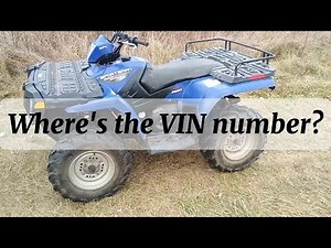 Where's the VIN number on my Polaris ATV?