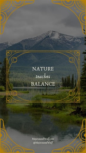 2.4K views · 94 reactions | Nature teaches balance. If we slow down enough, we can learn from her.#wildmother #balance#spiritualbalance #alchemy #spiritualcommunity | Mojave and Wolf | Facebook