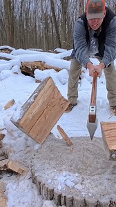 Hand Splitting Knotty Beech Firewood! Helko Werk Heavy Splitting Axe. #splittingwood #axe | Hard Working Man