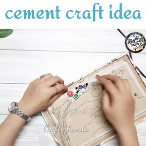 11K views · 369 reactions | Easy cement craft idea/ beautiful wall decor. | Crafty hands | Facebook