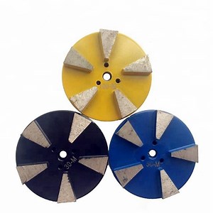 [Hot Item] 3 Inch D80mm Back Stick Diamond Grinding Disc with Five Segments Diamond Polishing Pads for Concrete and Terrazzo Floor