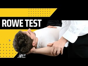Rowe Test for multidirectional instability