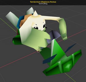 Terriermon (Replaces Penta) Mod for Crash Team Racing | CTR Mods