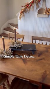 5 comments | Simple Table Decor…. Is there anything more fun than changing around your table decor?! Around here we do it quite often!  #redfoxprimitives #homedecor #decoratingideas #decorating #myhome #diningroom #home #fall #falldecor #tablescapes | Red Fox Primitives, LLC | Facebook