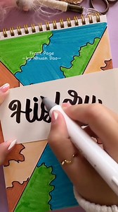 POV: Too Bored to Study → History Front Page Idea #nhuandaocalligraphy #frontpage | Nhuan Dao Calligraphy