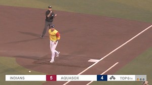 Caleb Cali shows off a strong arm at the hot corner! | Everett AquaSox