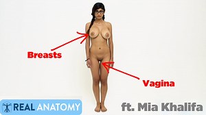 Mia Khalifa is educating us on the female anatomy or some bullshit. - YTboob