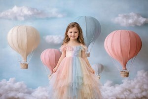 Hot Air Balloon Photography Backdrop, Travel Cake Smash, Adventure Awaits Birthday - Etsy Canada