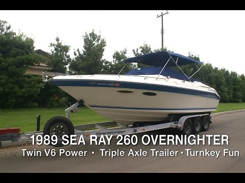 Sea Ray 260 Overnighter | Twin V6 Engines • 3 Axle Trailer • Turnkey Fun By South Mountain Yachts
