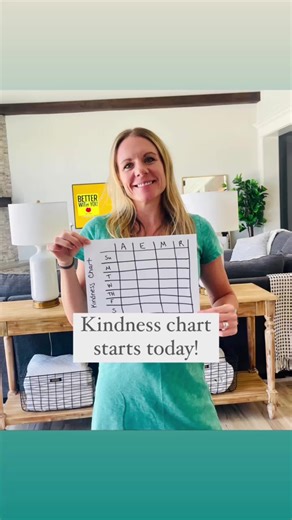 Kindness Chart starts today!This simple chart will be used to reward kindness specifically between the kids. I want more sibling kindness and getting along and I’m hopeful this chart will do the trick. Rules:1. When I see kindness, you will get a star2. When I see unkindness (rude comments, fighting, etc) I will take away a star. 3. Whoever has 20 stars at the end of the week will get a reward. **will tweak as needed**As in anything, being consistent has the biggest results and impact. The conce