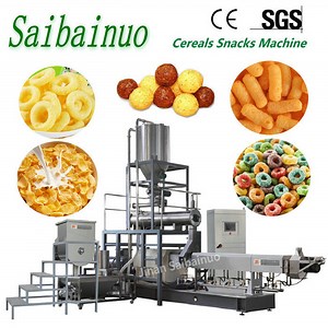 [Hot Item] Twin Screw Extruded Corn Snacks Chips Making Machine