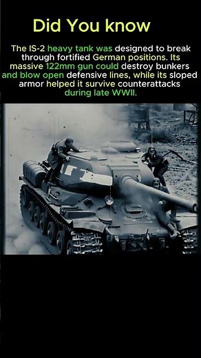 IS 2 The Soviet Tank That Crushed Nazi Defenses!