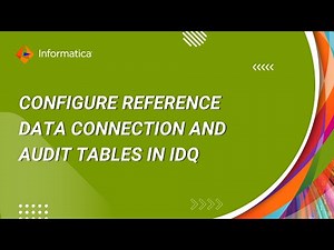 How to Configure Reference Data Connection and Audit Tables in IDQ through the Administrator Console