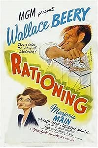 enhighten Rationing Movie Wallace Beery Marjorie Main Donald Meek Film Wall Art Print for Theater Movie Night Room Decor 12x16 Poster