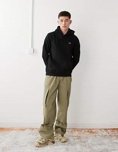 Dickies Oakport small logo hoodie in black | ASOS