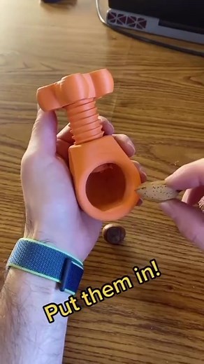 Crack your nuts easy with 3D printing 😬🙌🏻 here is a very nice nutcracker design! Don’t forget to follow your @3dprintingdoctor for more! | 3DPrintingDoctor