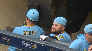 "Hot mic! Hot mic!" Rowdy wore a mic for MLB Network last night, and the result is a must-watch. #ThisIsMyCrew | Milwaukee Brewers