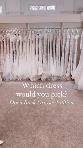 176K views · 564 reactions | Open Back Wedding Dresses 懶 Which would you pick? | Sophia Grace Couture | Facebook