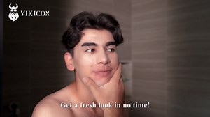 VIKICON Electric Face Shaver for Men – USB-C Rechargeable Waterproof Razor, Compact and Portable with Dual Foil & Comb Blades, Ideal for Beard Stubble and Professional Shaving