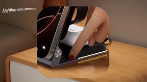 Foldable Wireless Charger 3 in 1 - Magnetic Wireless Charging Station for Apple Magsafe Charger Stand with Light,Aluminum Portable Travel Charger Dock for iPhone 17/16/15/14/13/12,Apple Watch,AirPods