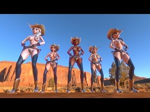 [ MMD ] Bewbs Origins: Cowgurlz [ R-18 ]