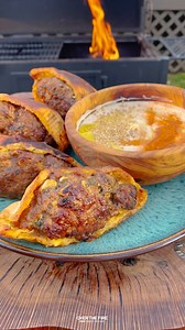 Grilled Lamb Arayes 🍖🔥 | Over The Fire Cooking by Derek Wolf