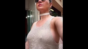 Bouncing Braless Tits in public! (SlowlyMo)
