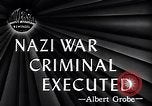 December 1, 1945 – Aversa Italy: General Anton Dostler, a Nazi German war criminal being executed by firing squad in Aversa, Italy