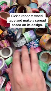 Washi tape challenge So much fun! #journal #therapy #cal | Journal ASMR