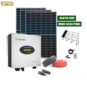 [Hot Item] 5000W on Grid Ground Mounting Solar Tied Ground Solar System