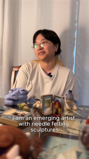 Meet Nhi Ngo, a 2024 ArtSpark recipient! Nhi is creating three large needle felt sculptures, with viewers invited to engage with the pieces through touch. This exhibit, "Things I've Felt," is on display in the AcA Café until June 29th! ArtSpark is an Acadiana-based grant program that supports emerging, mid-career, and mature artists for specific, short-term projects. It also aids the artists’ economic development with the support of Opportunity Machine. The ArtSpark program is made possible with