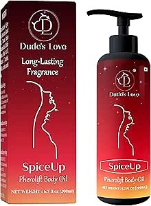 Spice Up - Scented Body Oil After Shower - Long Lasting Fragrance - Nourish, Light, Non-Greasy | Clove Cinnamon & Lavender Essential Oil - Natural - Shea Butter, Jojoba Oil, Coconut Oil - 6.76 Fl Oz.