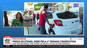 14K views · 452 reactions | #JornaldaManhã | Preço do etanol sobe pela 4ª semana consecutiva; segundo a ANP, valor médio do litro foi comercializado a R$ 4,15 o litro, aumento de 1,21% frente aos R$ 4,10 da semana anterior  Confira na JP News | Jovem Pan News | Facebook
