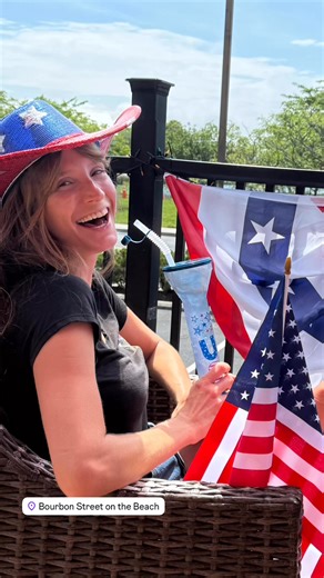 Star Spangled Fireworks Fizz! W/souvenir cup! Light it up! #lightitup #ocmd #merchandise #goodvibes #fireworks #4thJulyWeekend | Bourbon Street on the Beach