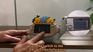 Solar Garden Statues, Turtle Statue with Succulents - Weatherproof Resin Animal Light for Outdoor Landscape Lighting