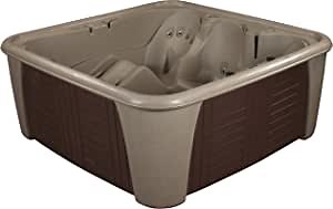 Essential Hot Tubs 24 Jets, Sincerity, Lounger, Rotationally Molded Hot Tub, Mahogany