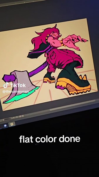 Exploring Flat Color Techniques in Digital Art