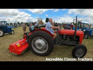 Ashby Steam Fair - Tractors Going Into The Ring 24th June 2023