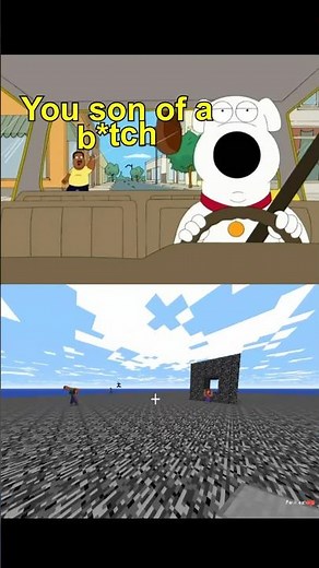Brian becomes a cab driver #familyguy #familyguymemes #minecraft #minecraftshorts