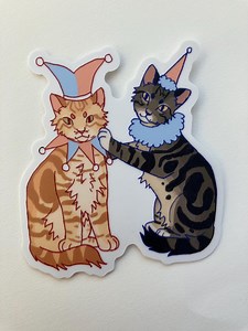 Clown Cats Sticker, Vinyl Matte Sticker, Waterproof Dishwasher Proof Sticker, Kitty Sticker, Laptop Decal - Etsy Canada