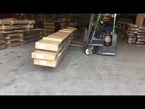 Combilift CB6000 bringing in long loads properly and safely