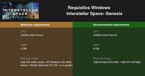 Interstellar Space: Genesis Requisitos Mínimos e Recomendados 2026 - Teste seu PC 🎮