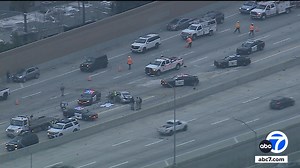 1 killed in reported wrong-way crash on 405 Freeway in Encino