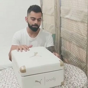 History at his feet. Virat Kohli #PUMAone8GoldSpike | PUMA Cricket