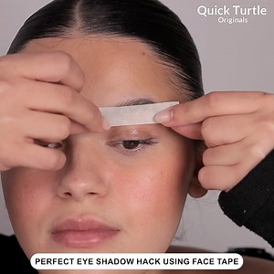 Perfect Eye Shadow Hack Using Face Tape! | Idea Vibes
