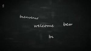 Word welcome in different languages.