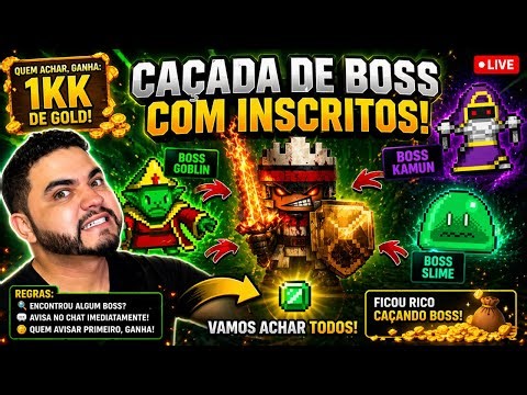 BESTIAL AO VIVO - CALL de BOSS - Vire membro e ganhe 1kk no Rucoy Online